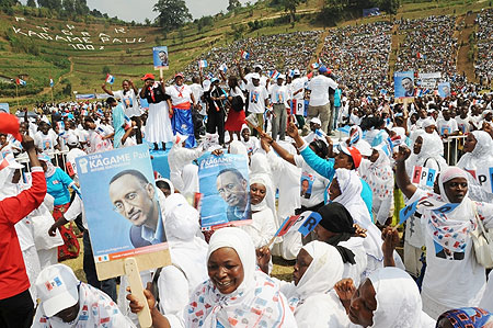  President Kagameu2019s rally attracted tens of thousands in Rubavu (Photo John Mbanda)