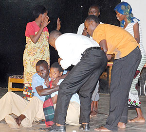 Some students performing during the competitions at St Paul ( Photo by F. Goodman)