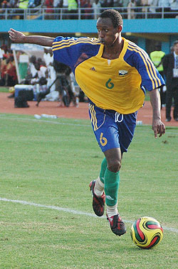 Jean Claude Iranzi missed one of Rwandau2019s scoring chances. (File photo)
