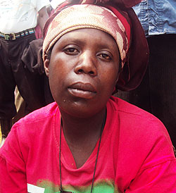 Chantal Nyirabazimaziki living with HIV ( Photo by R.Mugabe) 