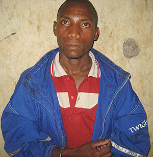 SUSPECT; Elisa Murindahabi (Photo; B. Mukombozi)