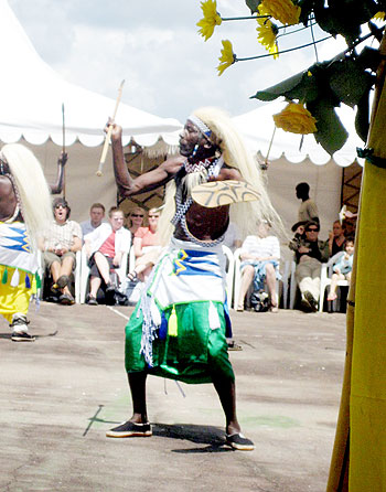 The Rwandan traditional dance is a major tourist attraction