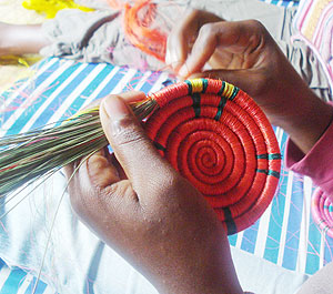 Basket weaving is one way in which women in Rwanda have generated sustainable income.