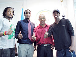 Rwandan students in South Korea were all smiles after casting their votes in Seoul yesterday (Courtsey Photo)