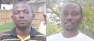 L-R : Hakizimana Jean Baptiste ; Emmanuel Ruterana.