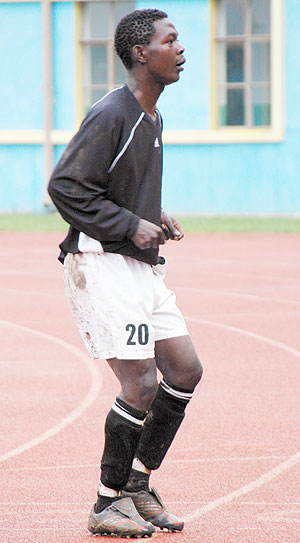 Former APR striker Andru00e9 Lomami signed the Macedonia club over a week ago. (File photo)