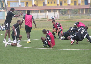 u2018HEY YOU GET SERIOUSu2019: APR assistant coach Eric Nshimiyimana (left in cap), will be in charge for this tournament in the absence head coach Erik Paske.