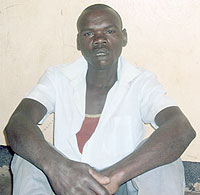 NABBED: Ngabisonga (Photo: D. Sabiiti)