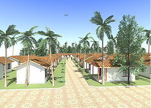 General outlook of the model village