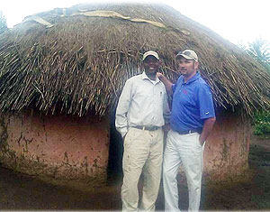 A grass thatched house