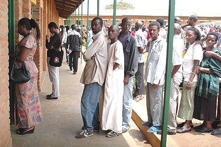 Rwandans going to vote
