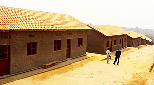 A cross section of houses to be given out in Gahanga sector. Photo G. Mugoya