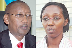 L-R : TOURED:John Rwangombwa ; IMPRESSED: Colette Ruhamya