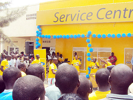 MTN new customer service centre in Musanze (Photo B. Mukombozi)