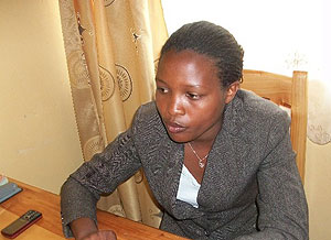 Gaudence Nyiransabimana, Rusenge sacco accountant in an interview with The New Times