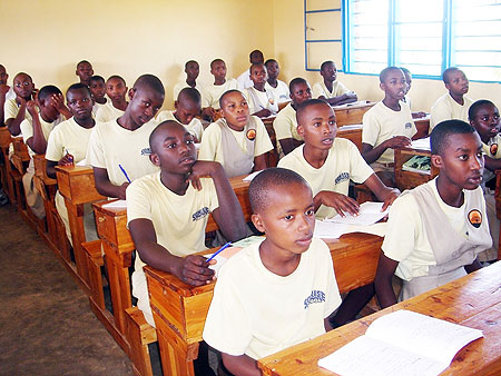 Primary school pupils in class. Government has moved to introduce health lessons in elementary schools (File Photo)