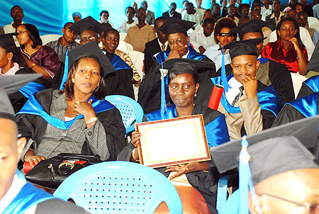 A group of SFB students after their graduation recently. The school has added CPA course on its curriculum to boost quality (File Photo)