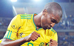 Katlego Mphela was on target for South Africa in their win over Niger