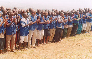 Tigists sing during a break from their activities. Some anomalies have been cited in the programme by its administrators (File Photo)