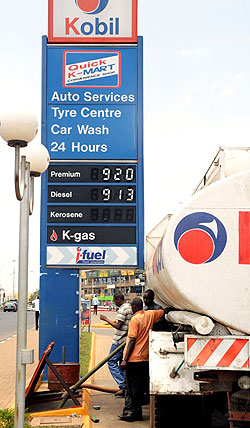 A Kobil fuel stattion (Photo T. Kisambira)
