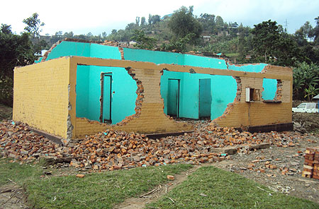 The demolition of houses such as this one has not gone well with residents (Photo: S. Nkurunziza)