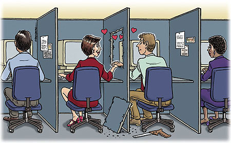 How safe is office dating (Internet Photo)