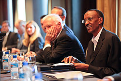 President Kagame chaired the PAC meeting on Saturday (Photo  Urugwiro Village)