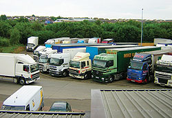 Cargo Trucks in transit