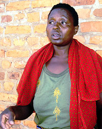 Nabed-Domina Mukarangwa  says she is a Good Smaritan and not a child  trafficker. Photo by S. Rwembeho.2