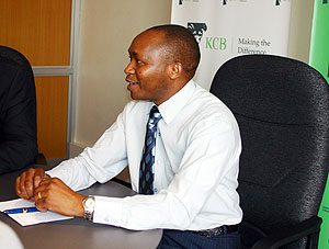 Maurice Toroitich the Managing Director of KCB Rwanda