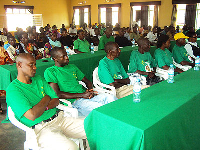 A cross section of PL supporters during the meeting (Photo; S. Rwembeho)