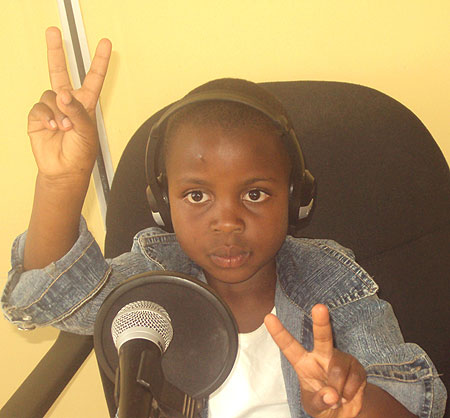Macari enjoying while on Air [Photo G. Mugoya]