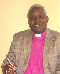 AT THE HELM; Archbishop-elect Onesphore Rwaje (Photo; E. Mutara)