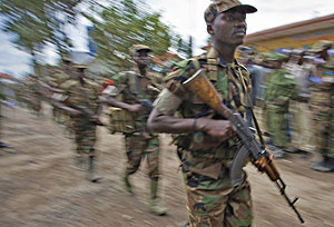 HEROIC: RDF soliders leaving the DRCongo after accomplishing their mission.