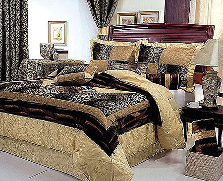 Animal print bedroom