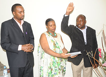 NADICO members taking Oath last weekend. (Photo J Mbanda)