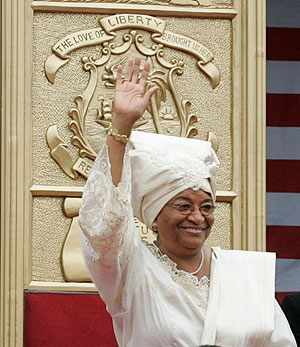 Ellen Johnson Sirleaf, President of Liberia.
