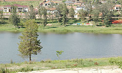 The man-made lake in Nyarutarama  that is meant to be part of the Kigali City Park. (File Photo)