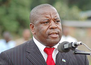 Northern Province Governor Aime Bosenibamwe delivering his speech at a past function.