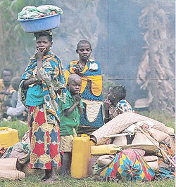 Refugees in a camp in DR Congo (Net Photo)