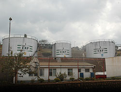 Oil reservoirs at Gasyata (file photo)