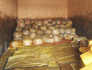 Some of the palm oil imports from DR Congo (courtesy phot)