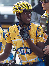 Niyonshuti has been tipped for a top-five finish in next month's Africa Continental Cycling Championship. (File Photo)