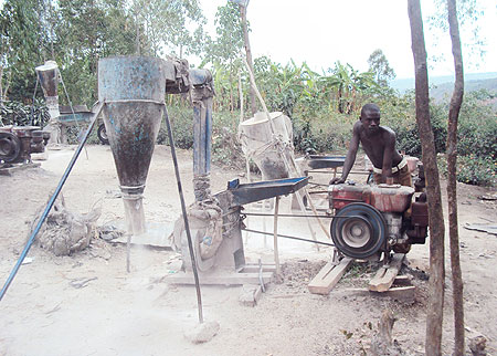 Millers and other business persons are forced to operate in the open. 