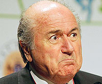 VERY DISAPPOINTED: Fifa president Sepp Blatter.(Net photo)