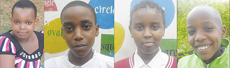 L-R : Denise Teta ; Patrick Mugenzi ; Nadege Umuhoza ; Dan Butoya.