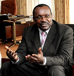 Earthmover at the planned Kigali Economic Special Zone (photo by T.Kisambira)