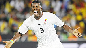 Asamoah Gyan is Tettehu2019s choice for Fifa World player of the year. (Net photo)