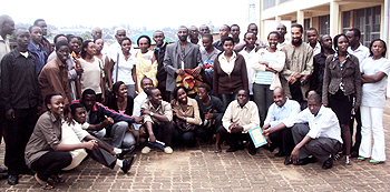 Some of the trainees and their trainers pose for a group photo (Photo G. Mugoya)