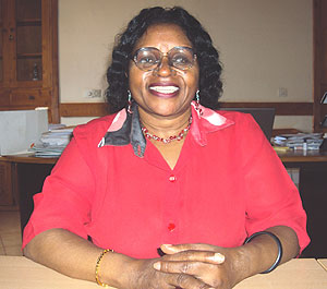 IN CHARGE; Prof. Verdiana Grace Masanja (Photo; P. Ntambara)